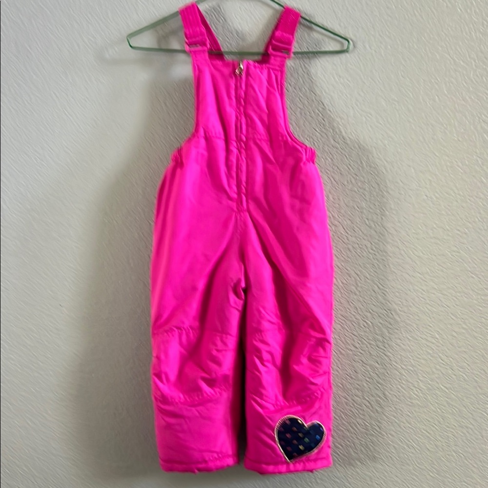 Kids Arctic Quest  Pink Snow Bib Overalls Size 3T